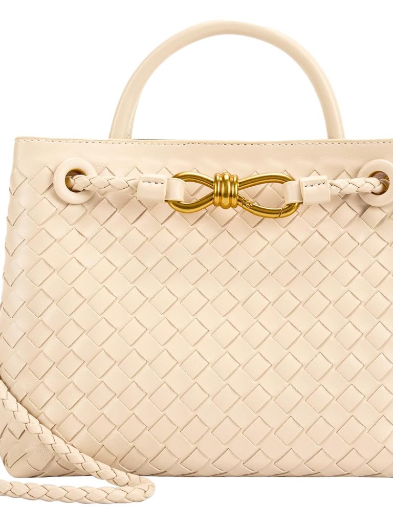 Woven Tote Bag For Women Leather Shoulder Handbag Designer Top Handle Purses